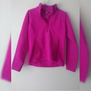 North Face Bright Magenta Sherpa Pullover